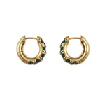 Load image into Gallery viewer, KENDALL HOOPS | EMERALD
