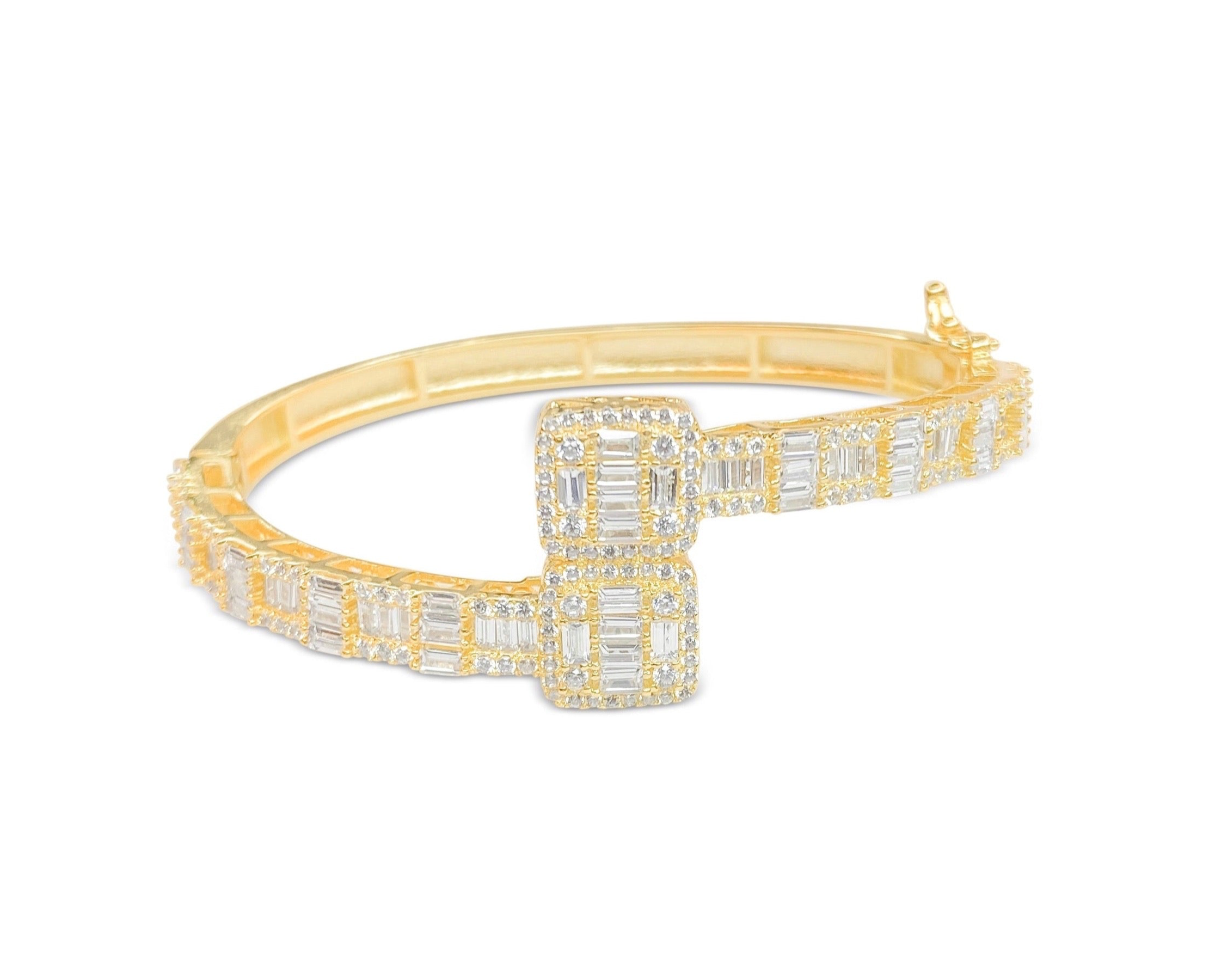 JASMINE ICED OUT BRACELET | GOLD