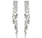 Load image into Gallery viewer, REEMA DROP EARRINGS | SILVER
