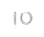 Load image into Gallery viewer, ARIA PAVÉ HOOPS
