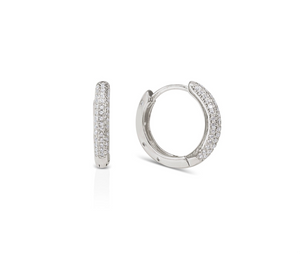 ARIA PAVÉ HOOPS