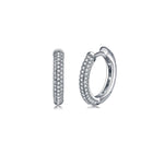 Load image into Gallery viewer, ARIA PAVÉ HOOPS
