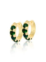 Load image into Gallery viewer, KENDALL HOOPS | EMERALD
